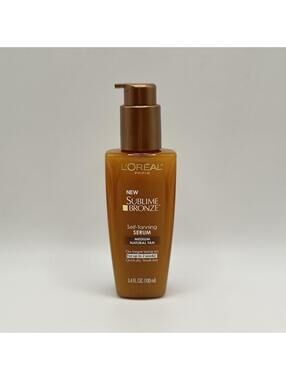 1 L'Oreal Paris Sublime Bronze Self-Tanning Serum, Medium Natural Tan 3.4 oz